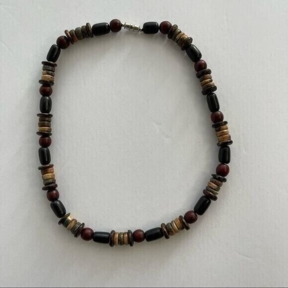 Jewelry - Multicolor Unisex Beaded Necklace Brown and Green